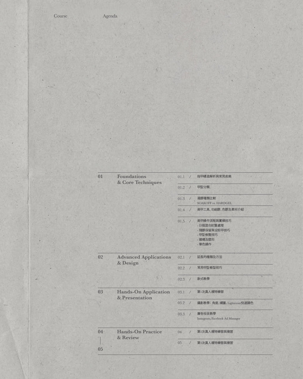 5-Day Comprehensive Nail Course 美甲全科班