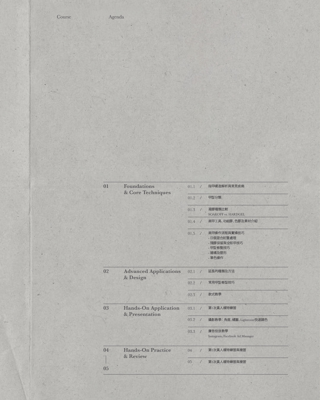 5-Day Comprehensive Nail Course 美甲全科班